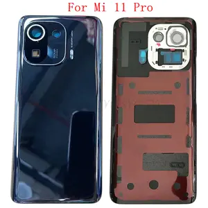 Bilashmart Back Door Battery Cover Housing Case 11 Pro Rear Cover with Camera Lens Repair Parts