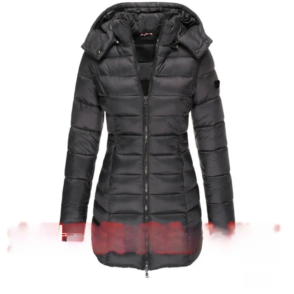 

Women's Mid-Length Slim Fit Cotton Coat Warm down Korean Style New Winter Fashionable Casual Outerwear