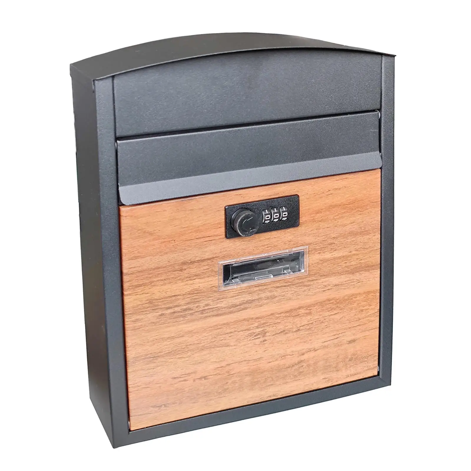 

Mailbox Newspaper Holder Secure Password Lock Gifts Metal Decor Weatherproof Accessory for Yard Porch Garden Front Door Home