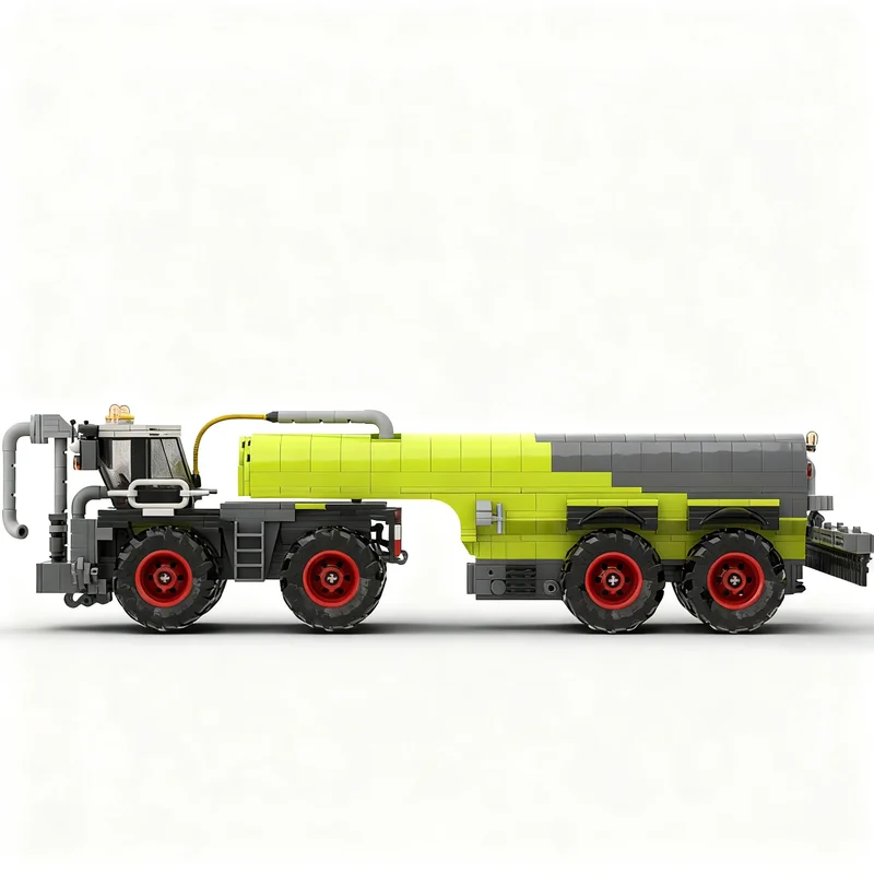 1009pcs MOC CLAAS Xerion Saddle Manure Spreader Trailer Model Building Blocks Christmas Gift Toy Brick Craft DIY Collection
