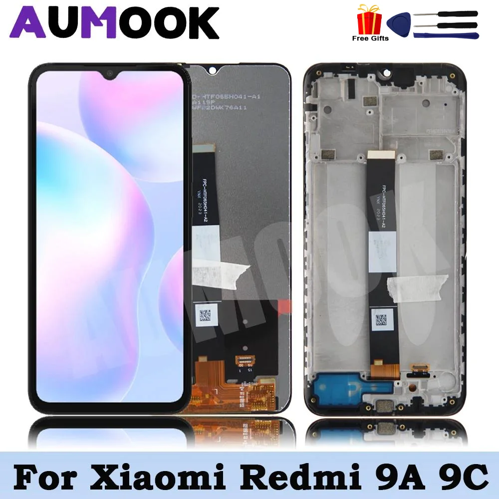 100% Test 9a9c 6.53'' For Xiaomi Redmi 9A 9C Display Touch Screen Digitizer Assembly Replacement For Redmi 9C 9A LCD Display