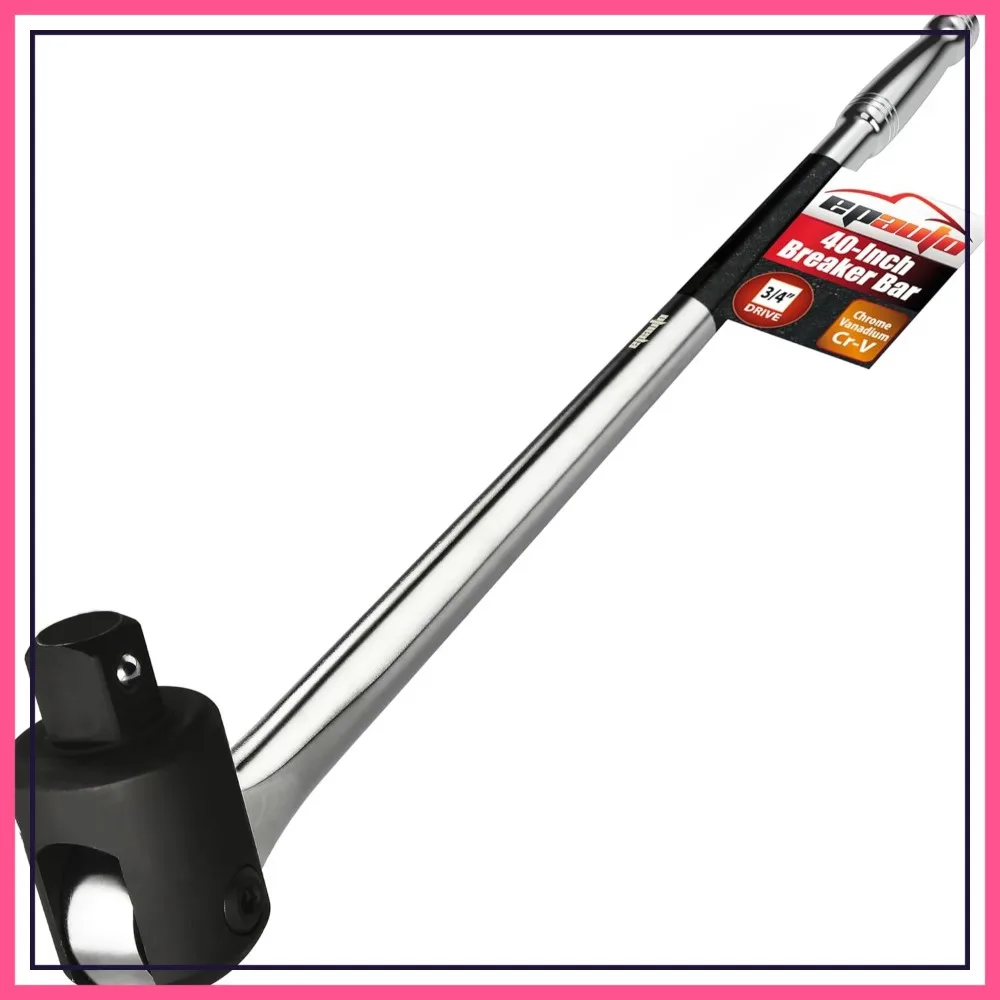 

3/4 Inch Drive x 40 Inch Breaker Bar, CR-V Steel, Heavy Duty