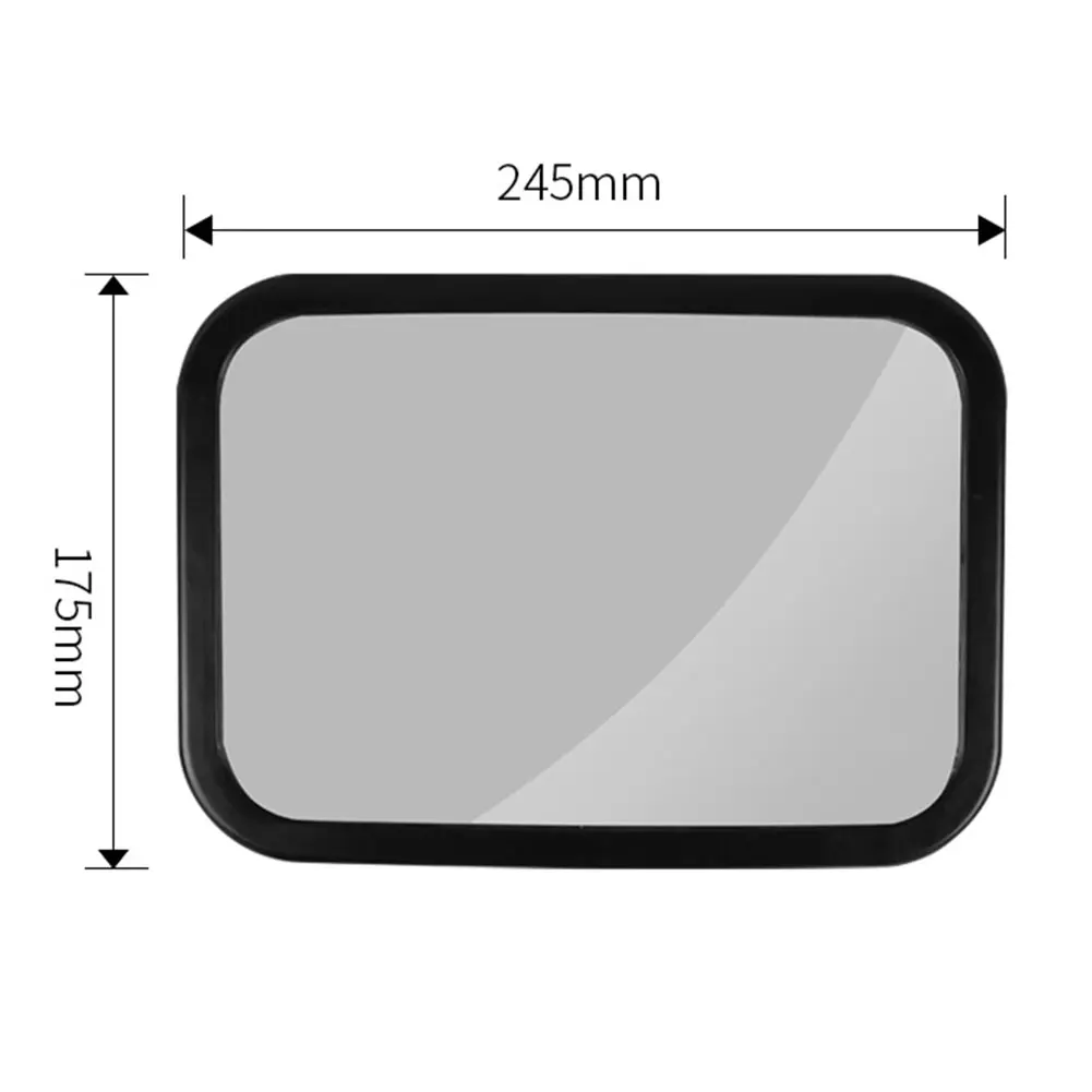 Espejo retrovisor ancho para asiento trasero de coche, espejo inastillable, rotación de 360 grados, transparente, Interior ajustable para bebé y niño