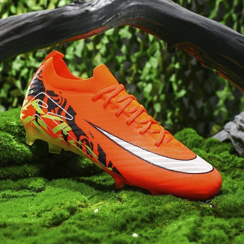 

New Men Original Soccer Shoes Training Sneakers Football Boots Drop Shipping Futsal Long Spikes Cleats Match Ultralight Indoor