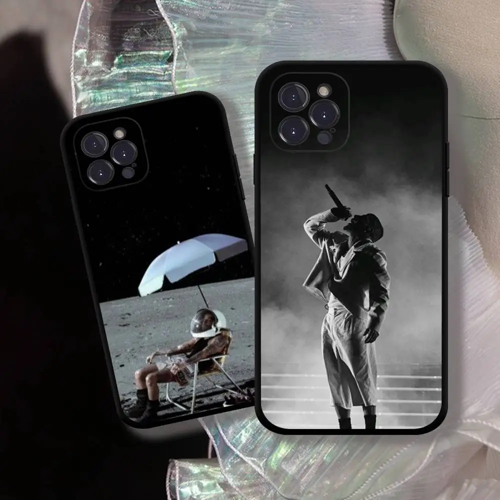 Singer R-Rauw Alejandro Phone Case For iPhone 17 16 15 14 13 12 11 Pro Max Plus Mini Soft Silicone Black Shockproof TPU