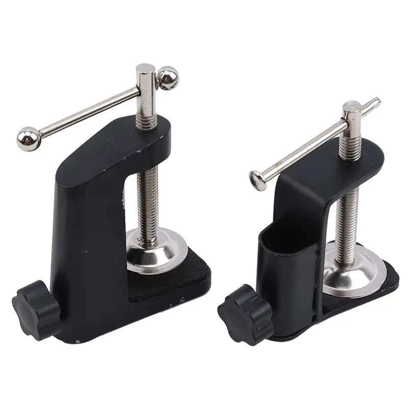 Metal Enlarged Base I-shaped Clip 35 Cantilever Bracket Clip 360-degree Desktop Fixed Base Suitable For Mic Stand