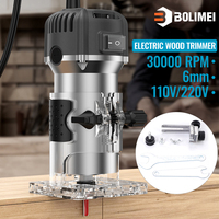 Woodworking Electric Hand Trimmer 800W Router Tool Kit 1/4\