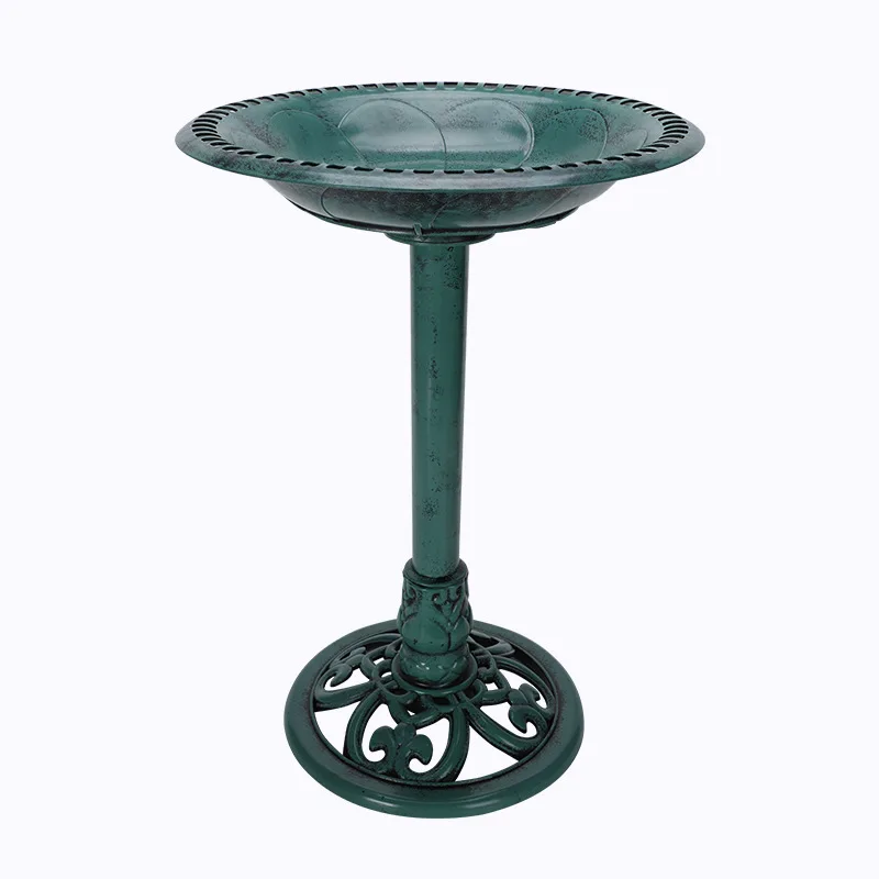 Garden Green Bird Bath Garden Bird Feeder Plastic Feeder Golden Bird Bath Outdoor Garden Pet