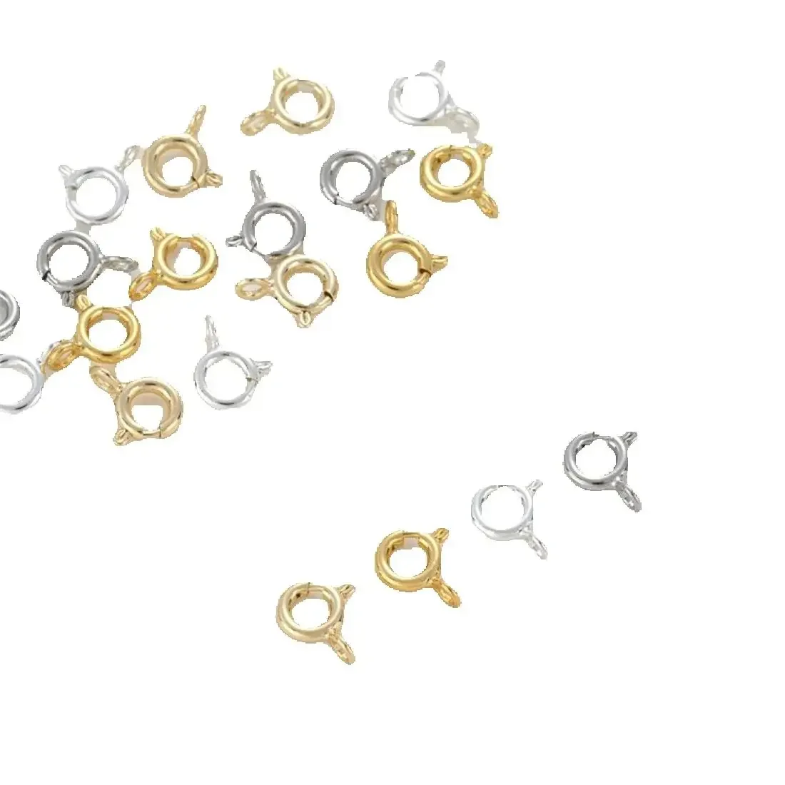 

Closed Spring Buckle High Quality 14K Gold Package Q-Buckle DIY Bracelet Necklace Connection Closing Buckle Jewelry Accessories