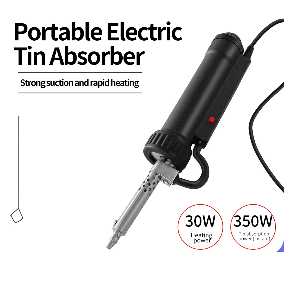 T50 350W Electric Suction Tin Gun Powerful Desoldering Pump Hand Welding Tools Removal Vacuum Soldering Sucker Pen Desolder