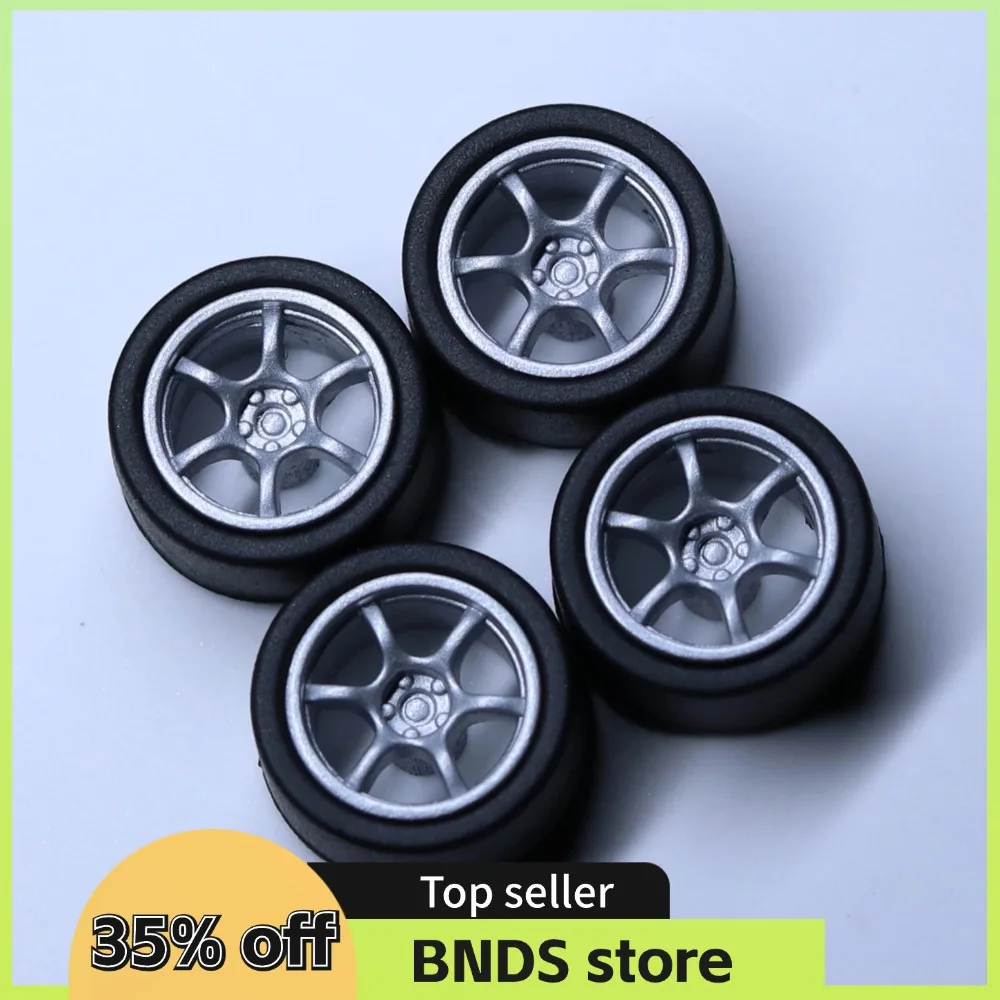 SpeedCG 1/64 ABS Wheels with Rubber Tire Type I1 Modified Parts Diameter 10mm For Model Car Racing Vehicle Toy Hotwheels Tomica