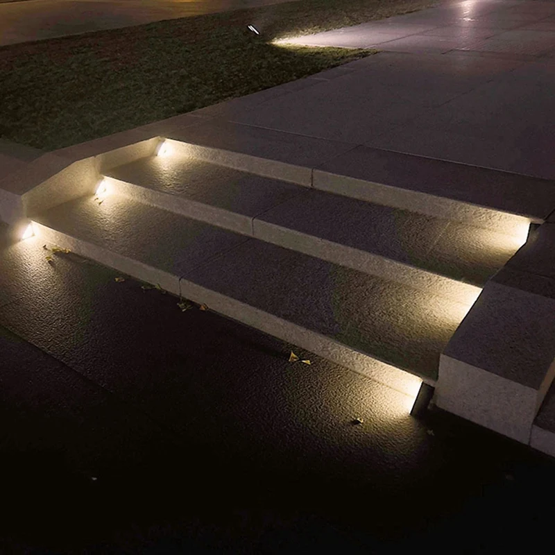 ABBN Solar Light Stair Light Garden Light Led Stair Step Light Walking Light Outdoor Waterproof Step Light Garden