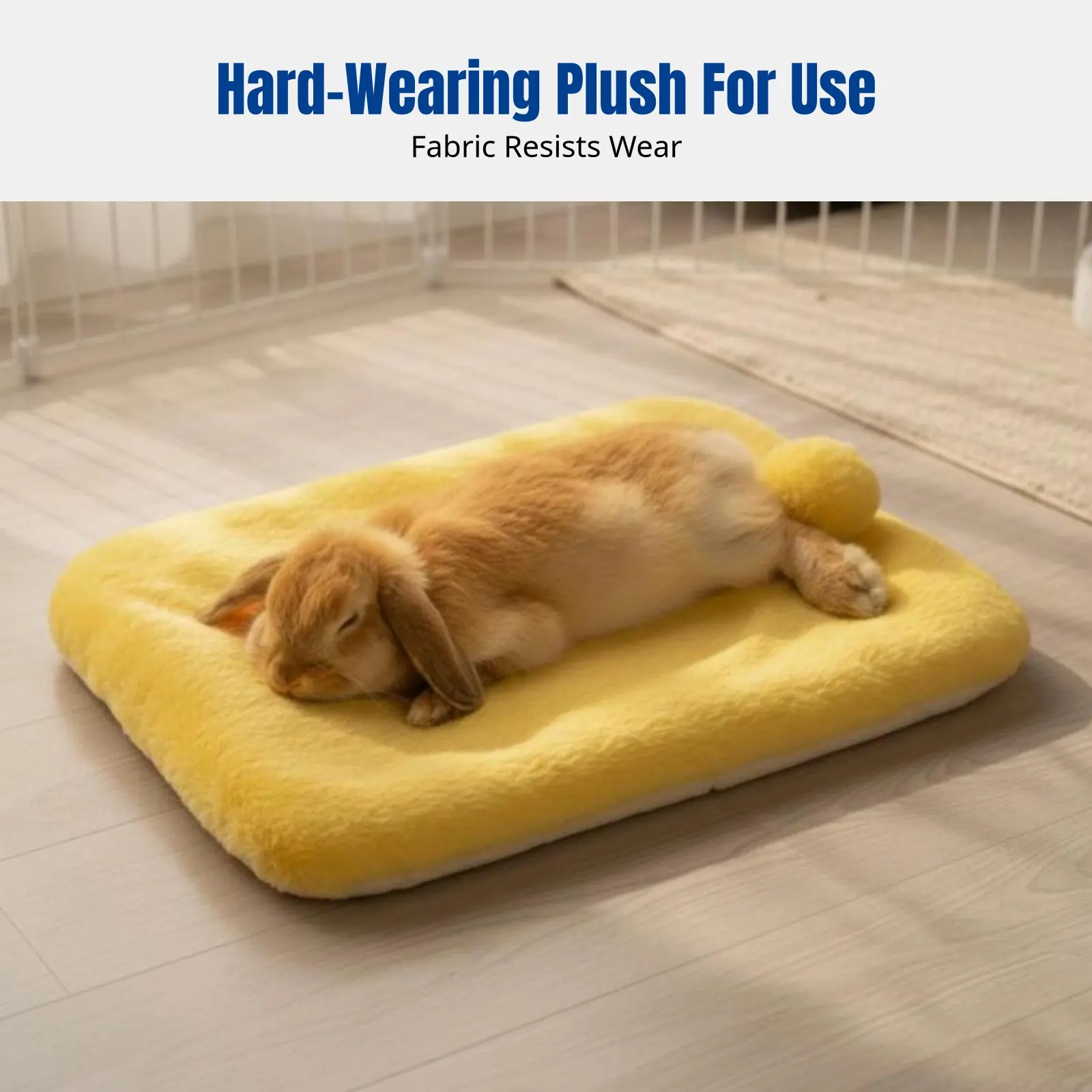 

Plush Rabbit Bed Mat, Winter Warm Pet Pad, Soft Easy-to-Clean Mat for Small Animals