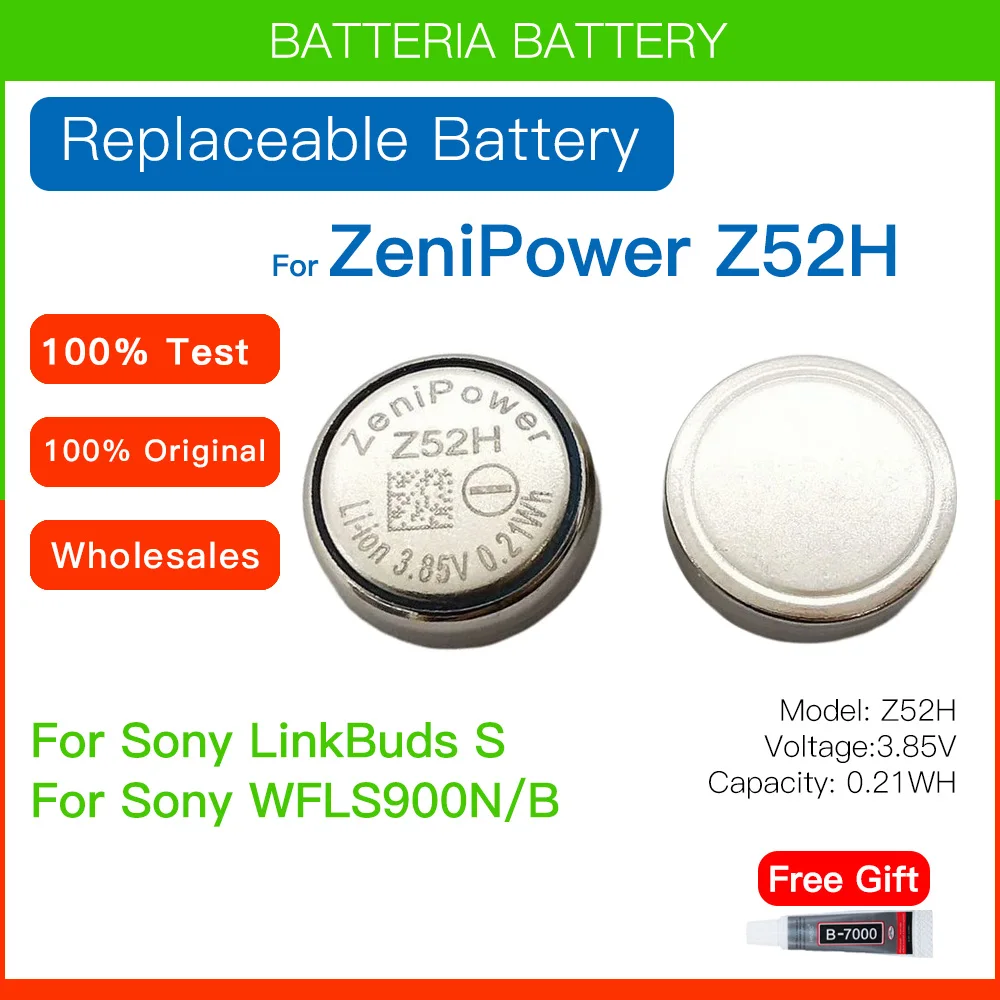 Original ZeniPower 1240 Z52H 3.85V Replacement Battery For Sony LinkBuds S WFLS900N/B Truly Wireless Earbud Headphones Batteria