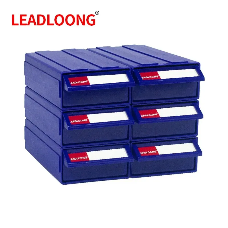 LEADLOONG F1 Desktop Storage Drawer 6pcs 180*95*50mm/7*3.7*2in Stackable Organizer Drawer Great For Storing Hardware Mall Parts