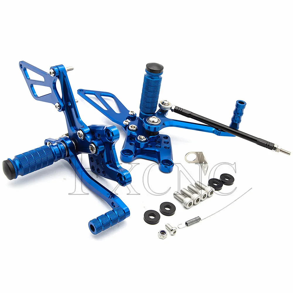 For Suzuki GSXR 600 750 1996-2005 CNC Motorcycle Foot Pegs Rest Rearset Rear Set Footrest image 3
