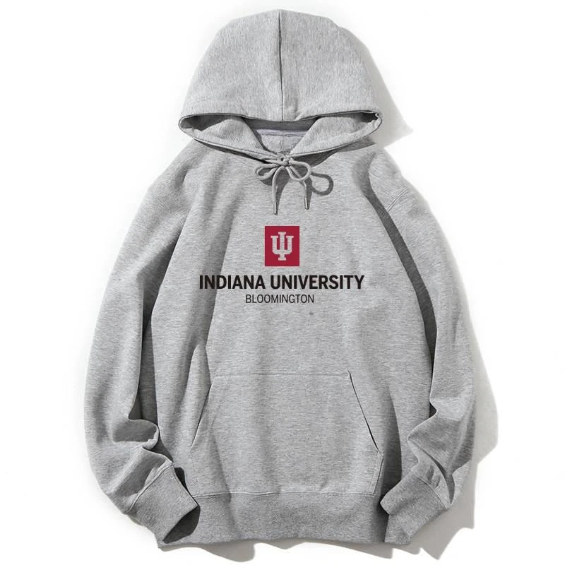 New Pullover Hoodie IUB Indiana University Bloomington Men and Women Alike for All Seasons Pure Cotton Trend New Style