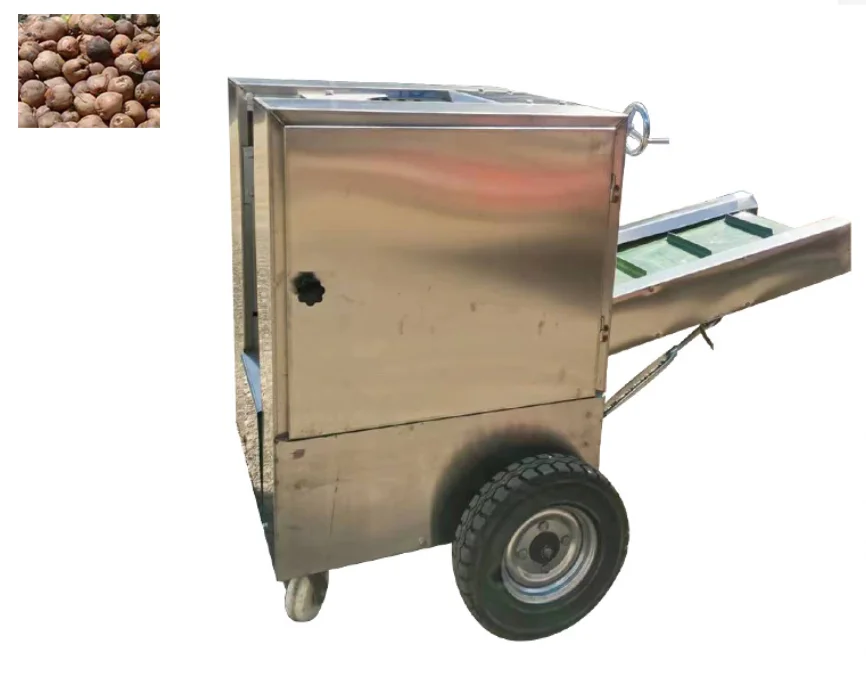 Industrial Commercial Coconut Husk Dehusking Machine Old Coconut Shell Peeler Chipper Separator