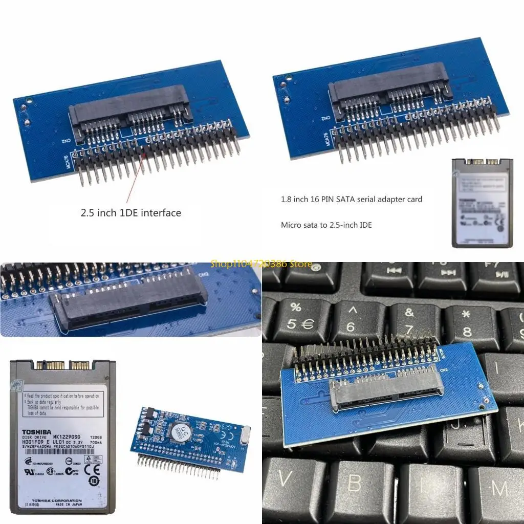 K0EA 2.5 Inch IDE to MSATA Adapter,44 pin IDE HDD Laptop Hard Drive MSATA Adapter,Convert Laptop IDE Hard Drive to Port