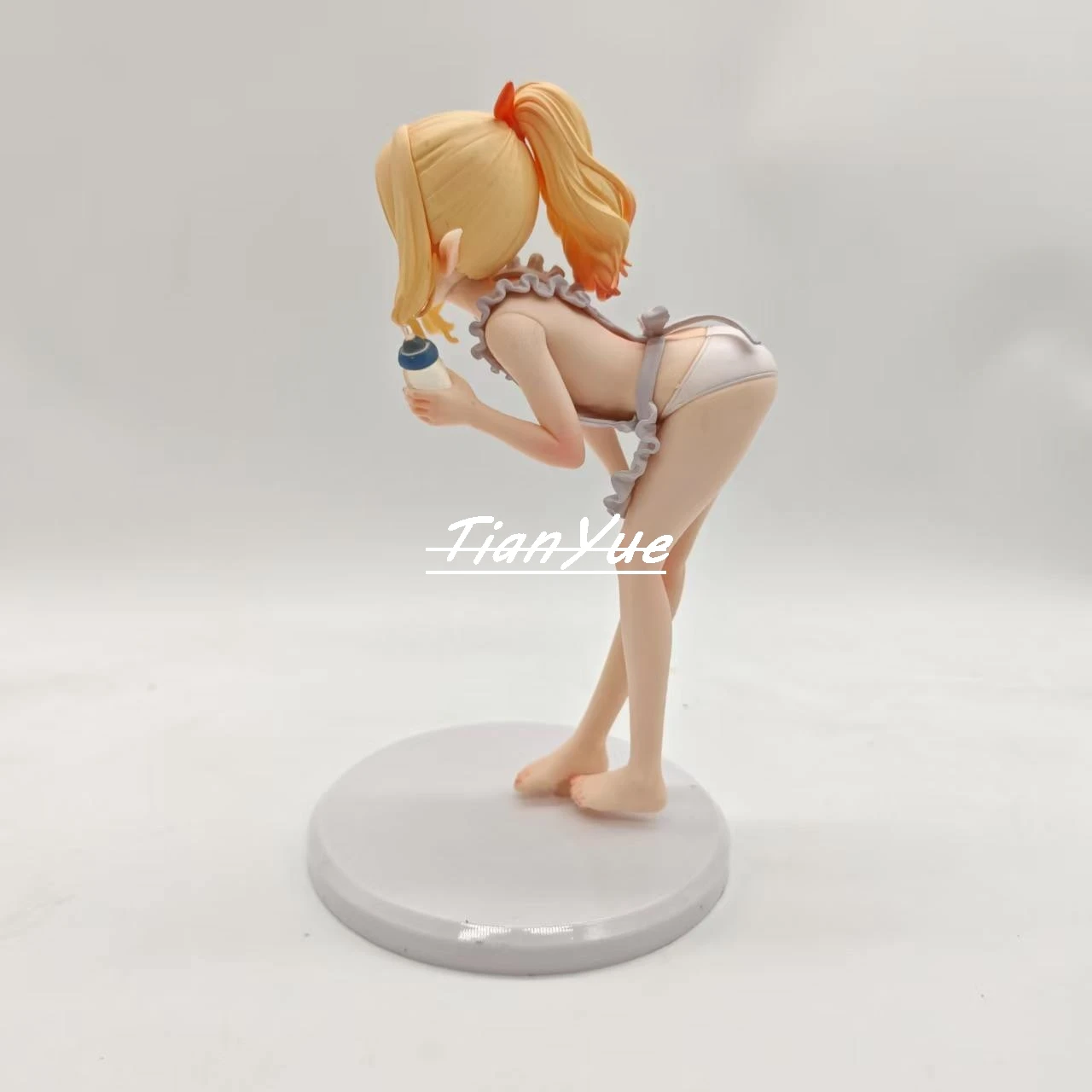 Amaryllis Elf Maiden in Apron with Feeding Bottle Kawaii Anime Figure for Room Decor Fans