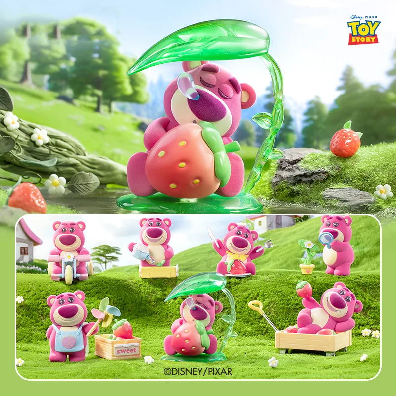 Toy Story 3 Lotso Handmade Blind Box Strawberry Orchard Series Desktop Ornament Mysterious Box Children Birthday Gifts Christmas