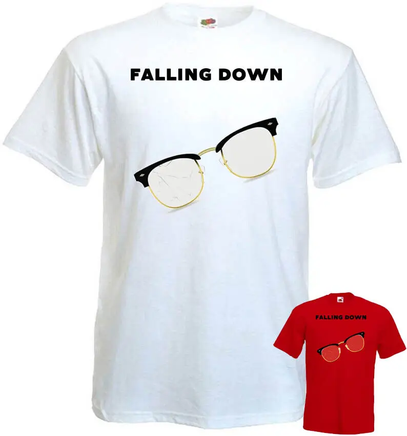 Falling Down v3 Michael Douglas T shirt movie poster red white all sizes S 5XL