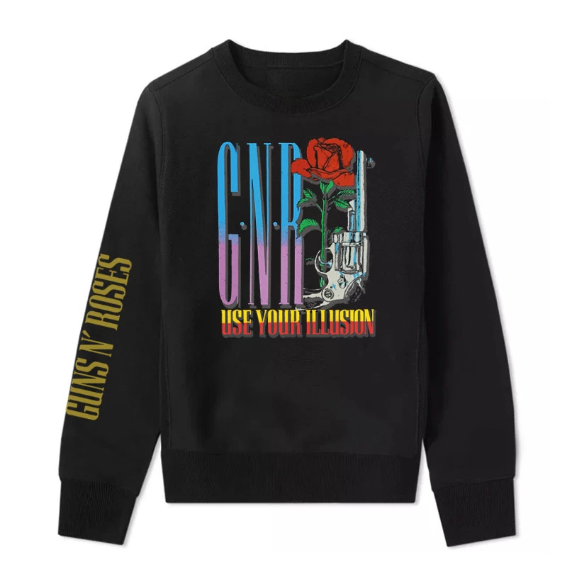 

Top Guns N' Roses - Thick and Warm Long-Sleeved Round-neck Hoodie for Men and Women