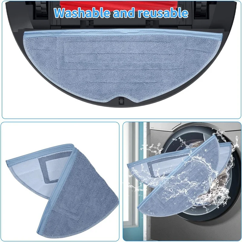 ل Roborock S7 S70 S7max T7S T7S زائد جهاز آلي لتنظيف الأتربة الملحقات الرئيسية الجانب فرشاة فلتر Hepa ممسحة الوسادة قطع الغيار-A58E