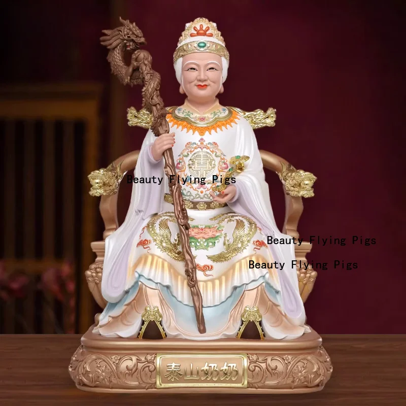 Крепление из смолы Тайшан, бабушка, богиня, окрашенные домашние украшения для поклонения, фигурки зала Будды в декора гостиной