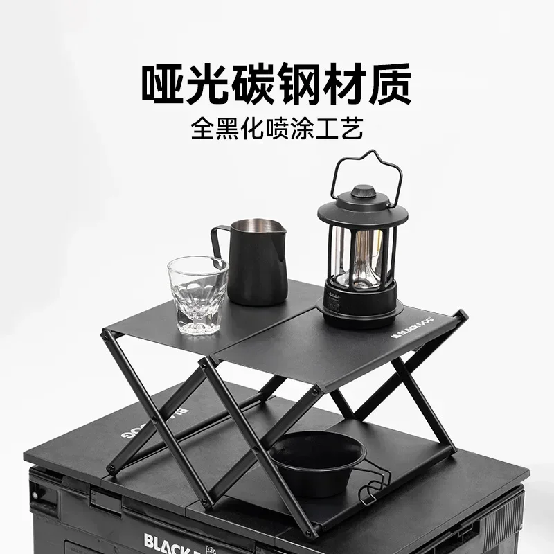 Blackdog Camping Shelf Gear Outdoor Multifunction Folding Cabinets Foldable Storage Table Shelf Picnic Accessory Barbecue desk