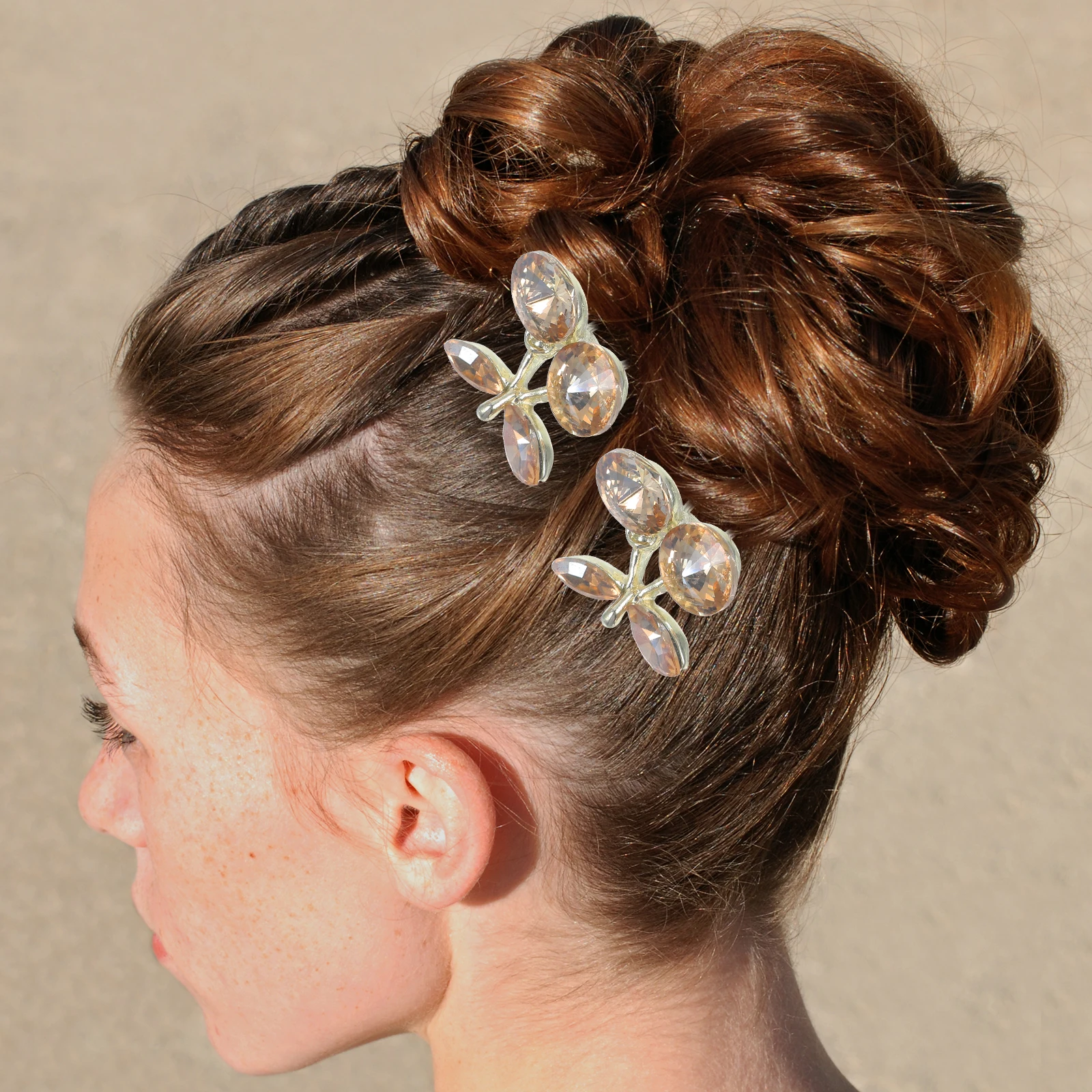 

4pcs Rhinestone Sticks Bride Accessories Girls Cute Hair Accessories For Women Forks Elegant Wedding Prom HairDecoration