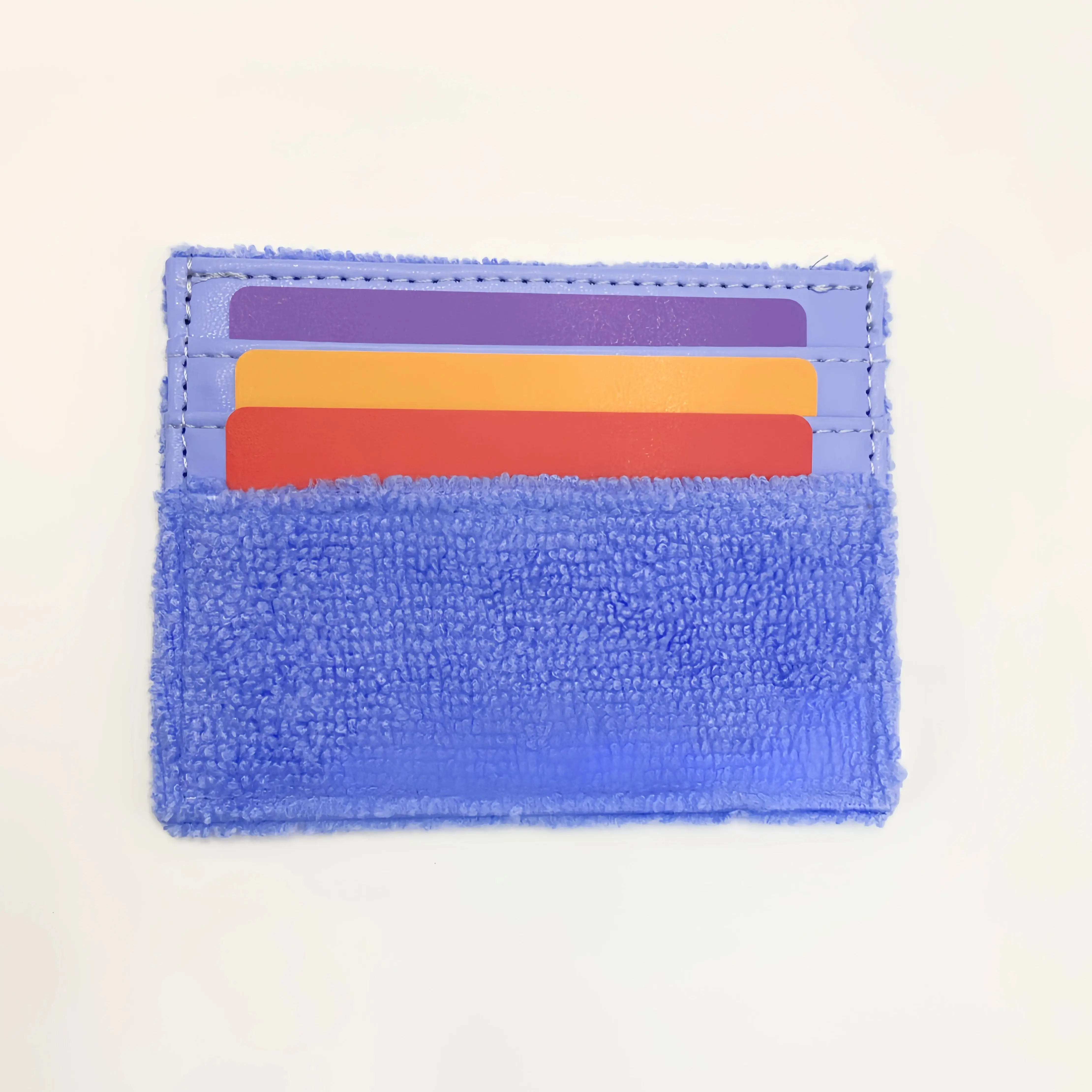 Towel Embroidery Wallet, Credit Card and Coin Purse, Simple and Cute for Women