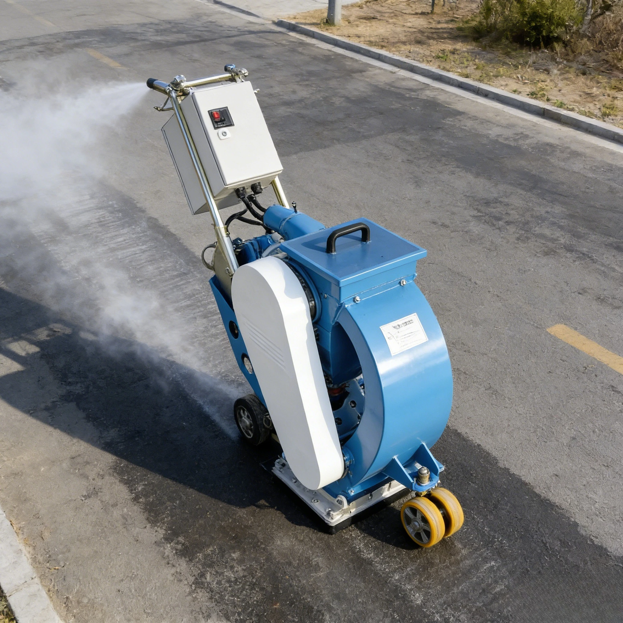 Bridge Concrete Shot Blasting Machine Concrete Asphalt Floor Sand Blasting Machine Crosswalk Shot Blasting Equipment customized
