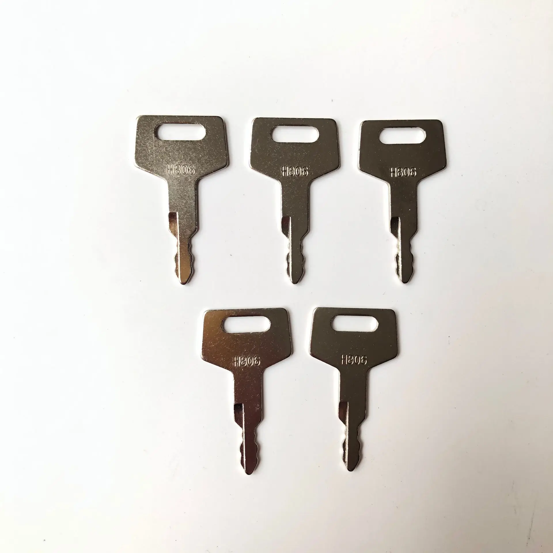 

5PCS H806 Key for Takeuchi Excavator Loader Track BU1698X2 Door Lock Key