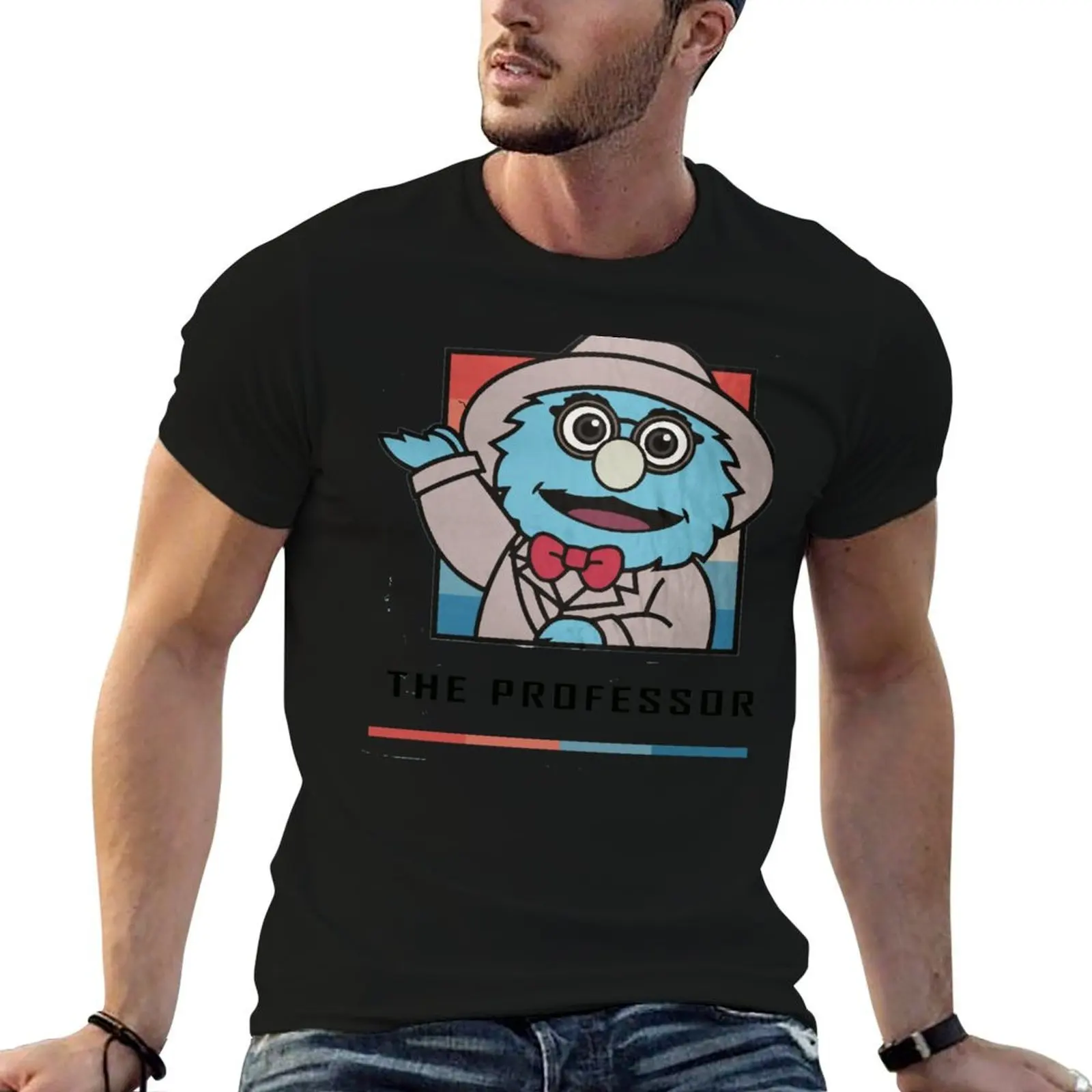 

Puppet history the professor T-Shirt t shirt man luxury t shirts cotton 100% t shirts for man cotton funny T-shirt