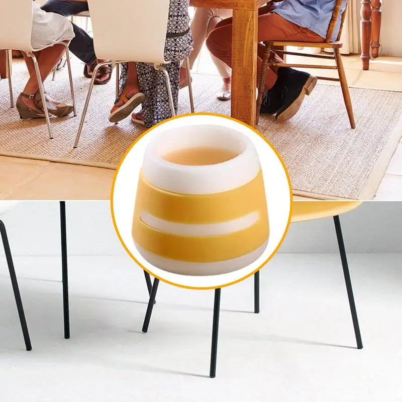 Silicone Chair Leg Cover Non-slip Furniture Feet Caps Round Table Foot Protector Pad Floor Safe Mat For Home Chair Decor