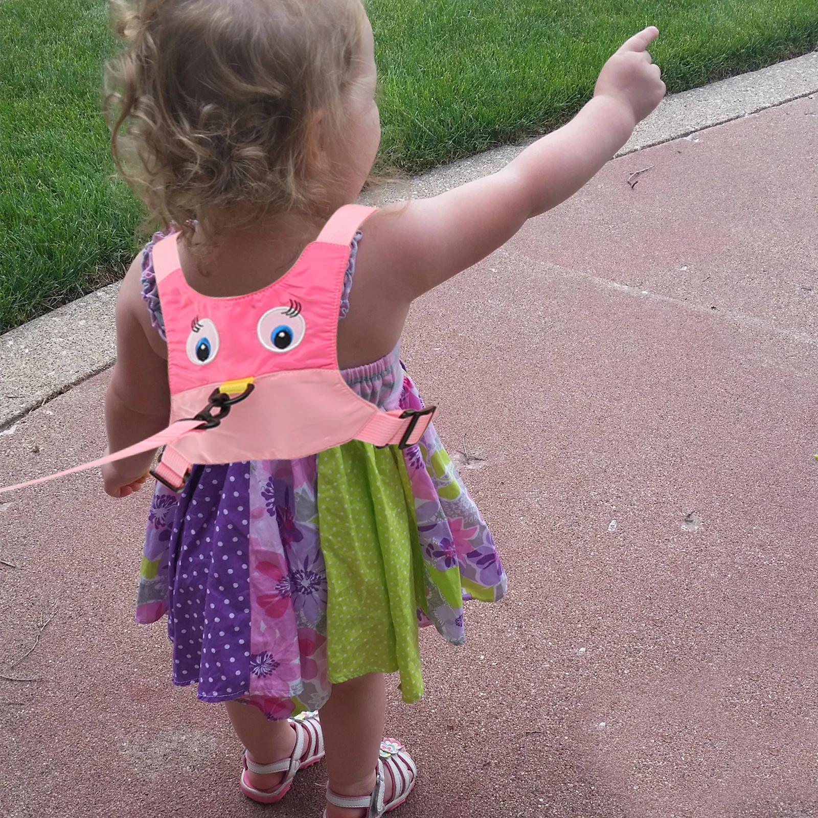 

1 set Baby Leash Anti Lost Harness Adjustable Strap Lightweight Durable Toddler Walking Harness For Park Bathroom Public Use