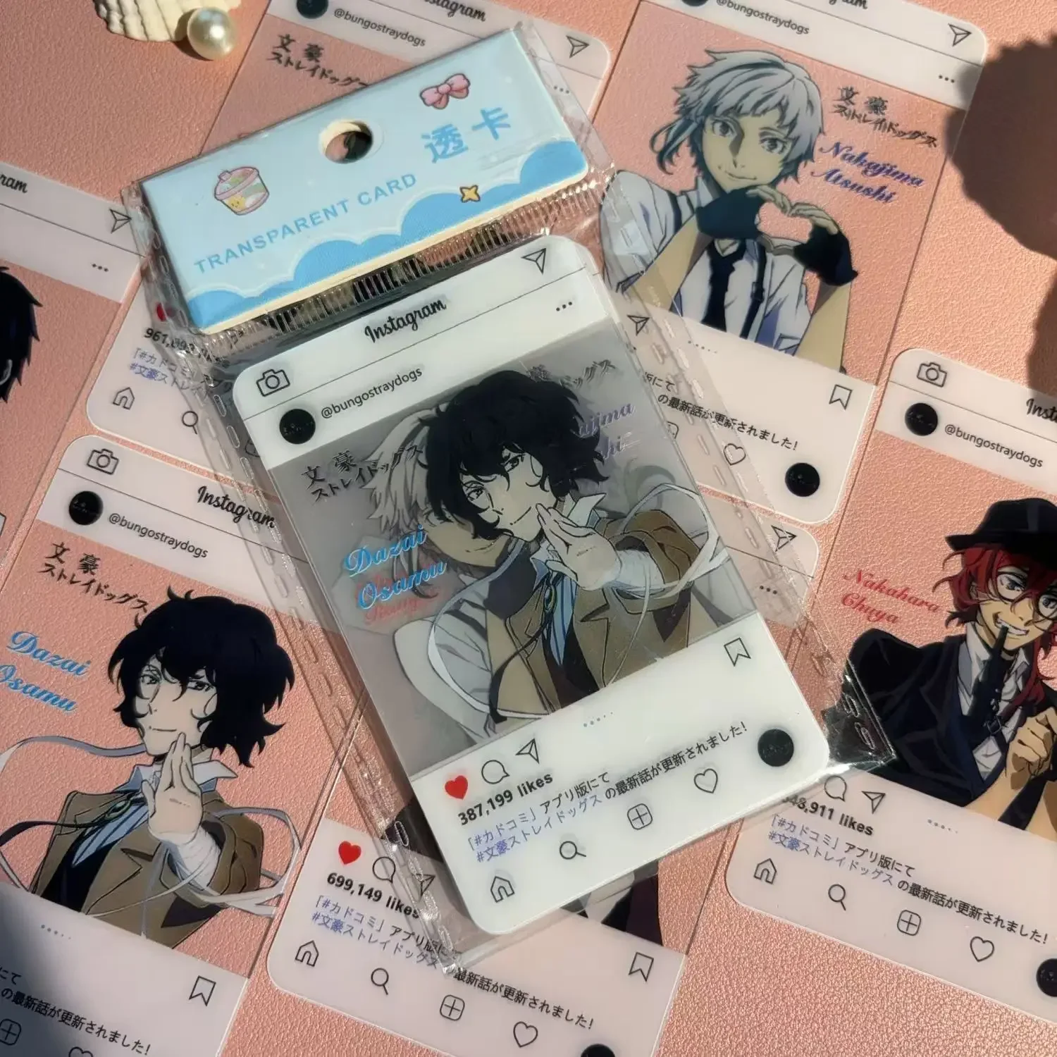 6 unids/set Kawaii Anime accesorios de fotografía de tres pulgadas Diy dibujos animados Pvc tarjeta transparente tarjeta de colección regalo de cumpleaños