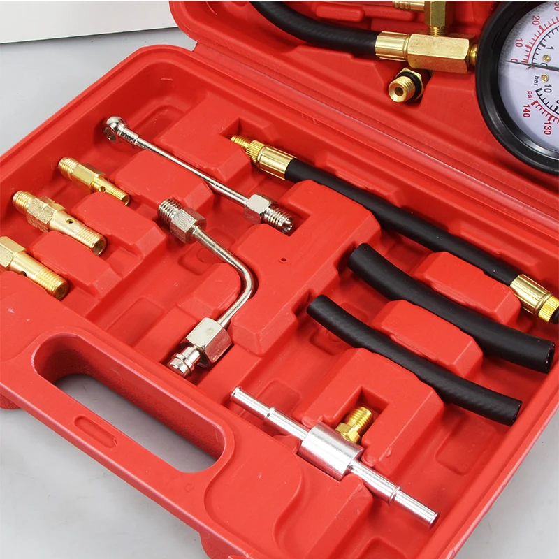 Profissional Combustível Pressão Tester Set, medidor De Teste Do Sistema De Combustível, TU-114