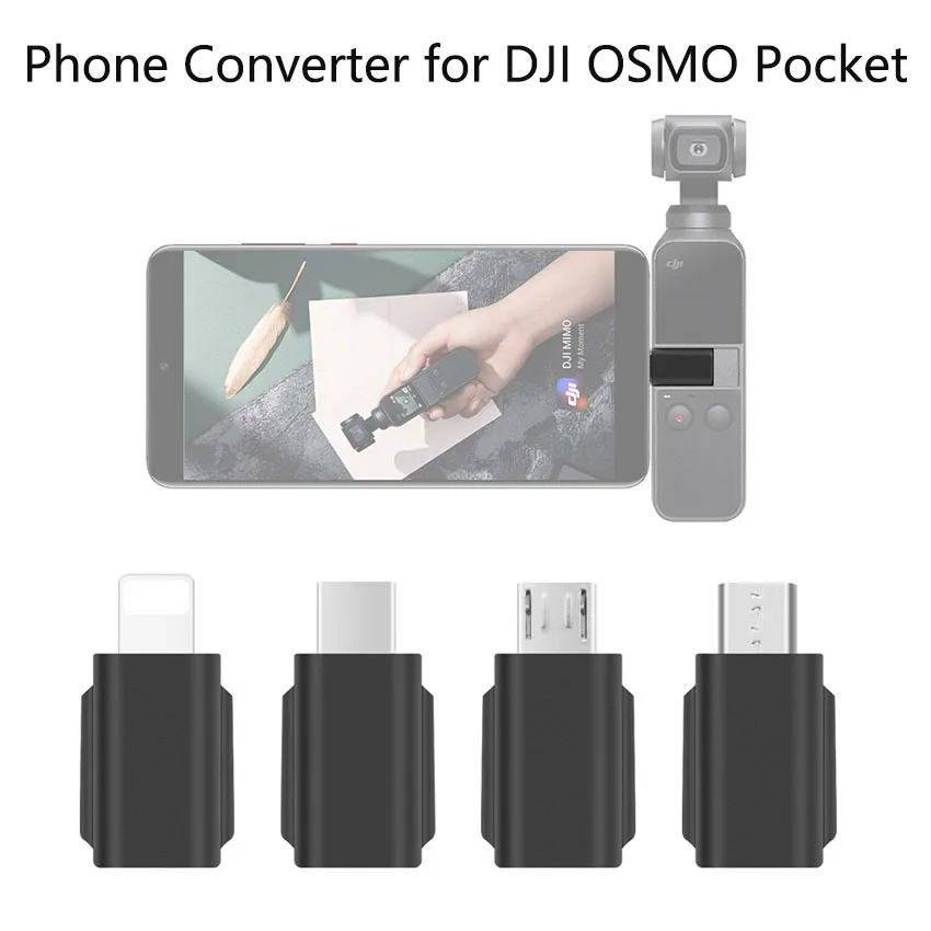 

Phone Converter for DJI OSMO Pocket 2 Handheld Gimbal IOS USB-C Type-C To Micro-USB Adapter Android Phone Connector Spare Parts