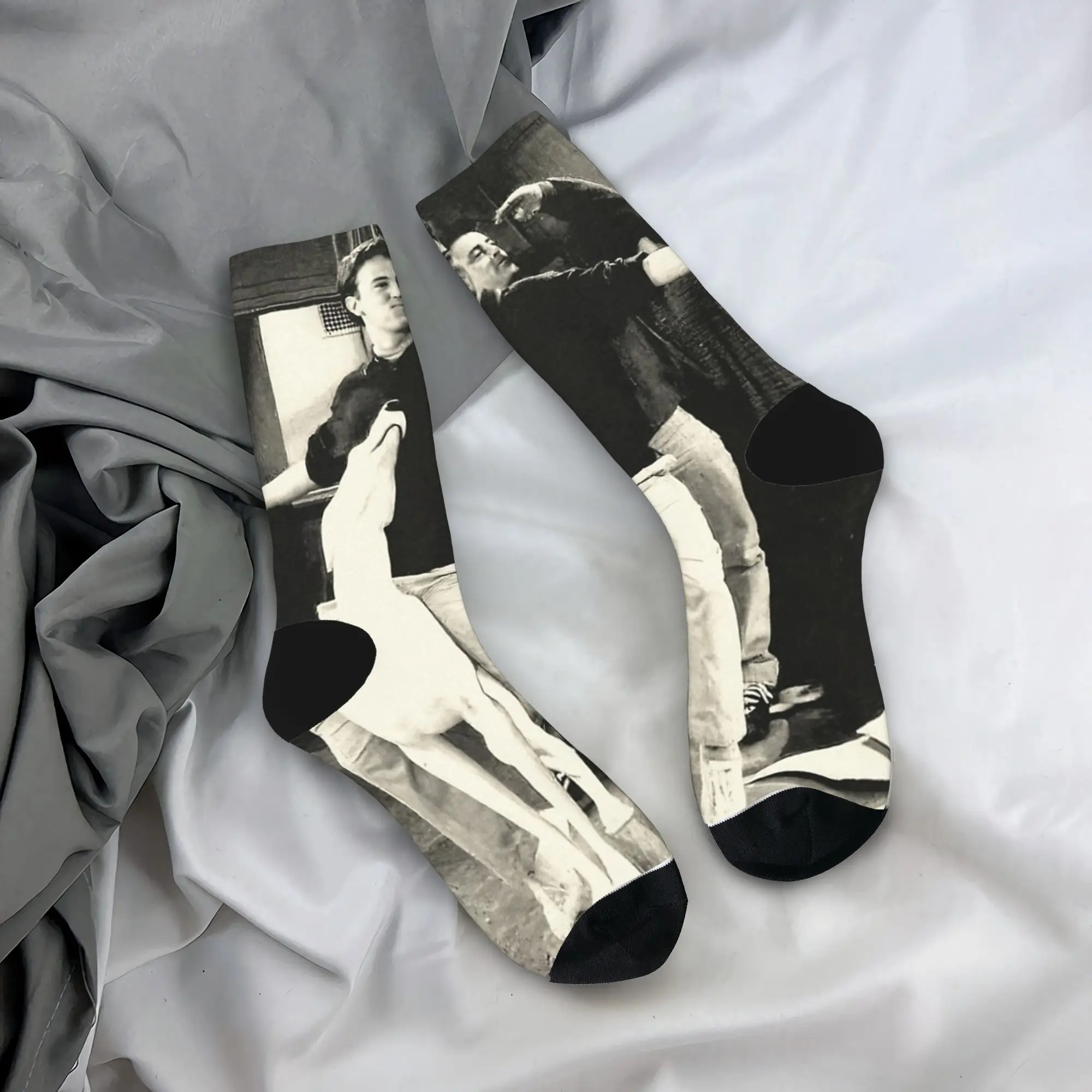 

Носки Friends TV Show Joey Tribbiani Chandler Bing, мужские и женские носки в стиле Харадзюку, весенне-летние, осенне-зимние носки, подарки