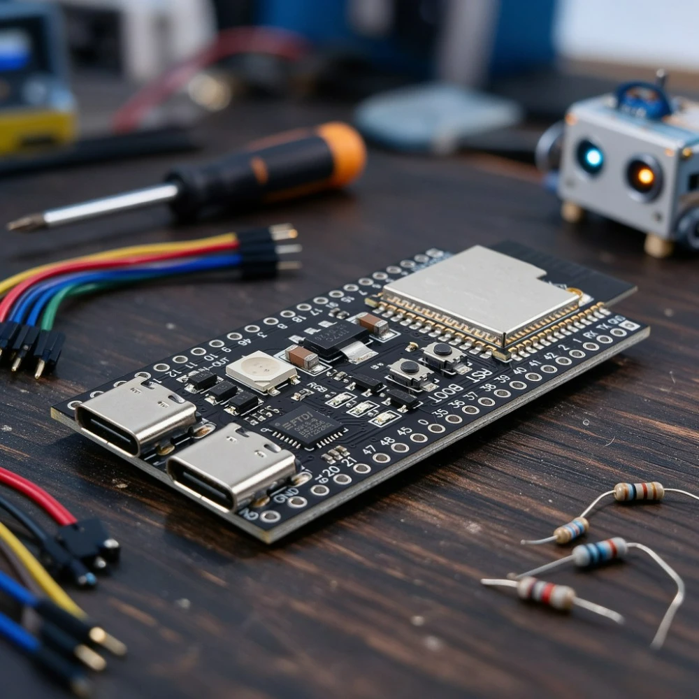 ESP32 S3 N16R8 Development Board with 2.4G Wifi and BT 44Pin Type C 8M PSRAM MCU for AIoT Smart Home Electronics DIY Maker