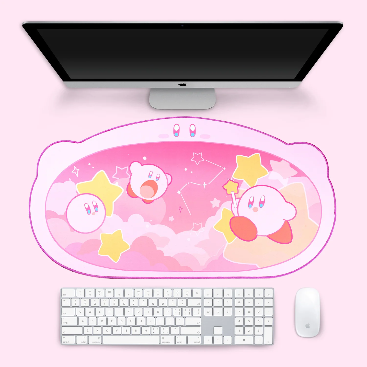 Cartoon Kirby Spiel Mauspad Übergroße Verdickte Nicht-slip Büro Studie Tisch Matte Kawaii Nette Mädchen Computer Tastatur Maus pad