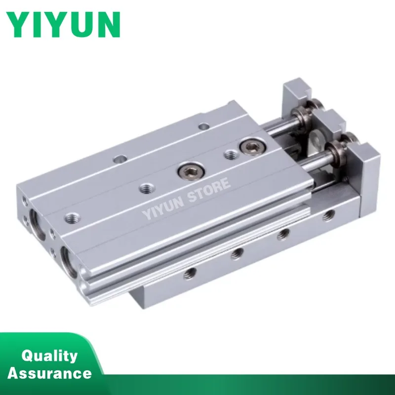 1pc HLQL / HLQ 6/8/12/16/20/25 - 10S/20S/30S/40S/50S/75S/100S/125S/150S Pneumatic Slide Cylinder Yiyun Store