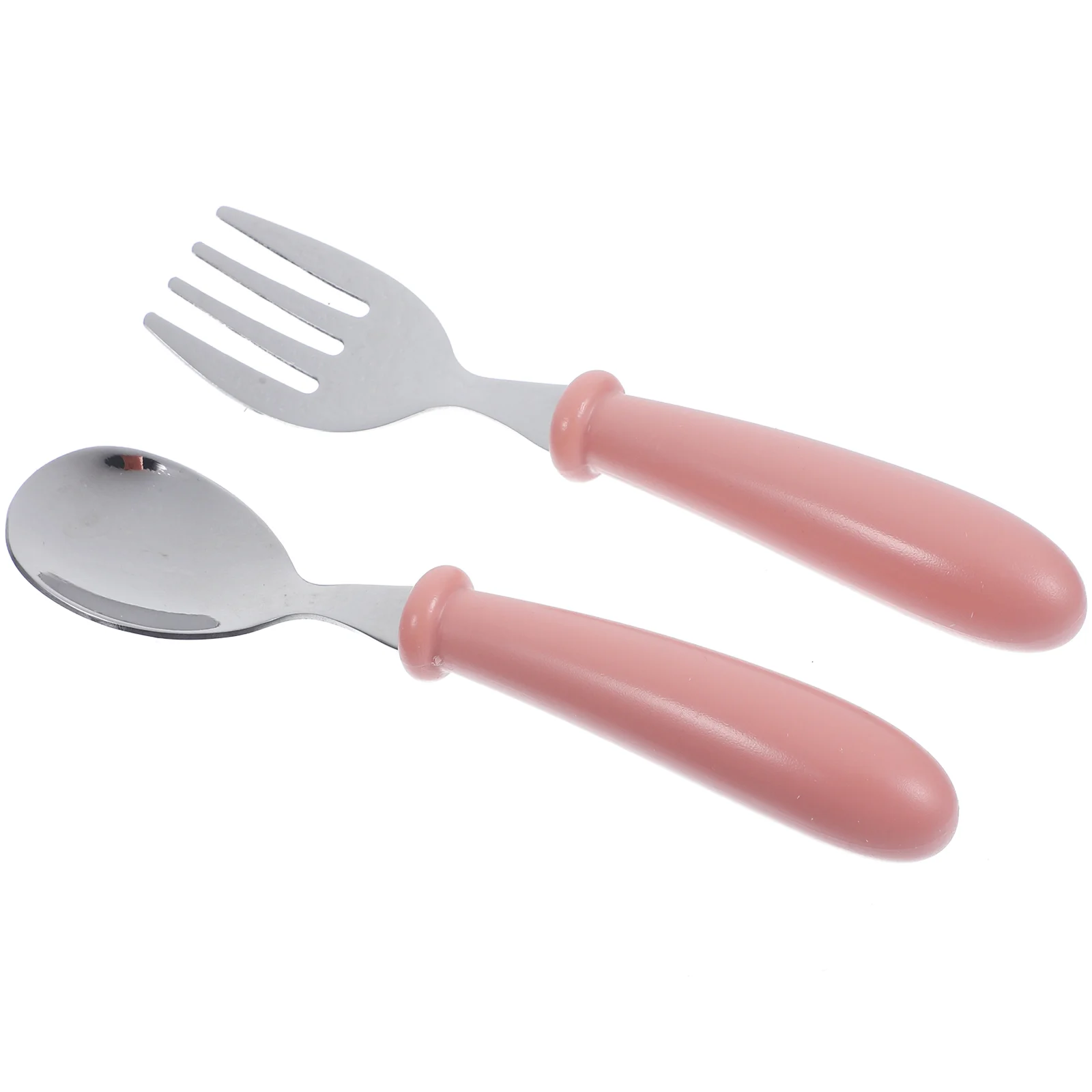 

Baby Fork Feeding Spoon Newborn Stainless Steel Set 141X4X27CM Kids Pink Infant Toddler Child