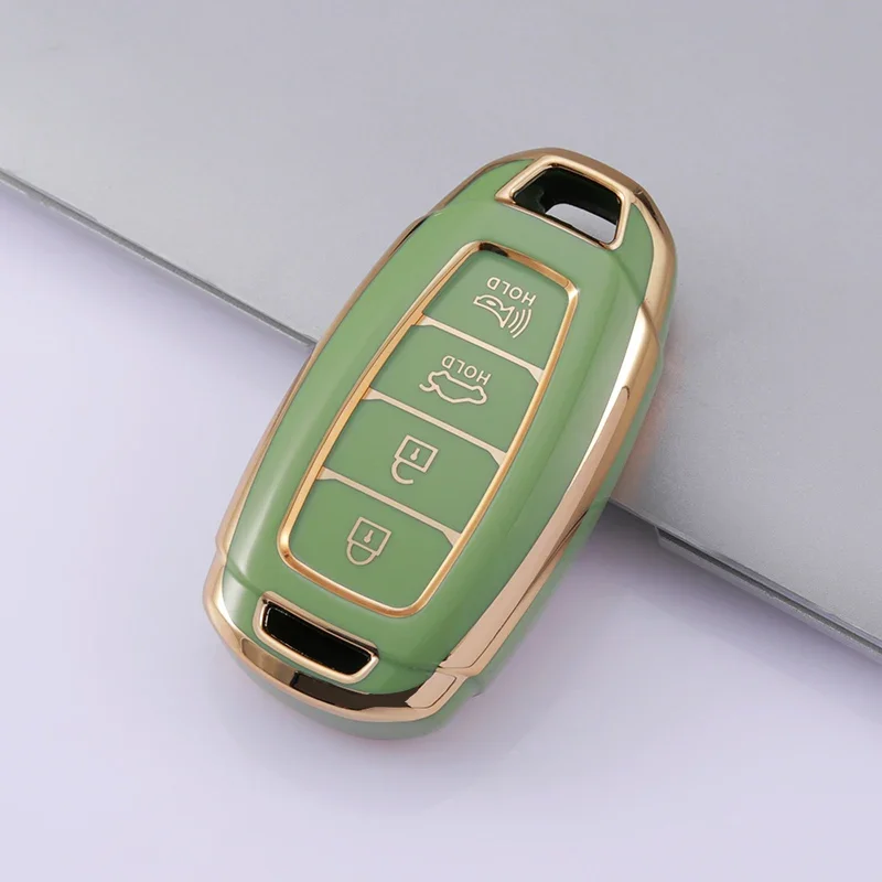 TPU Car Key Fob Case Key Fob Cover For Hyundai I30 Ix35 KONA Encino Solaris Azera Grandeur Ig Accent Santa Fe Palisade Keychain