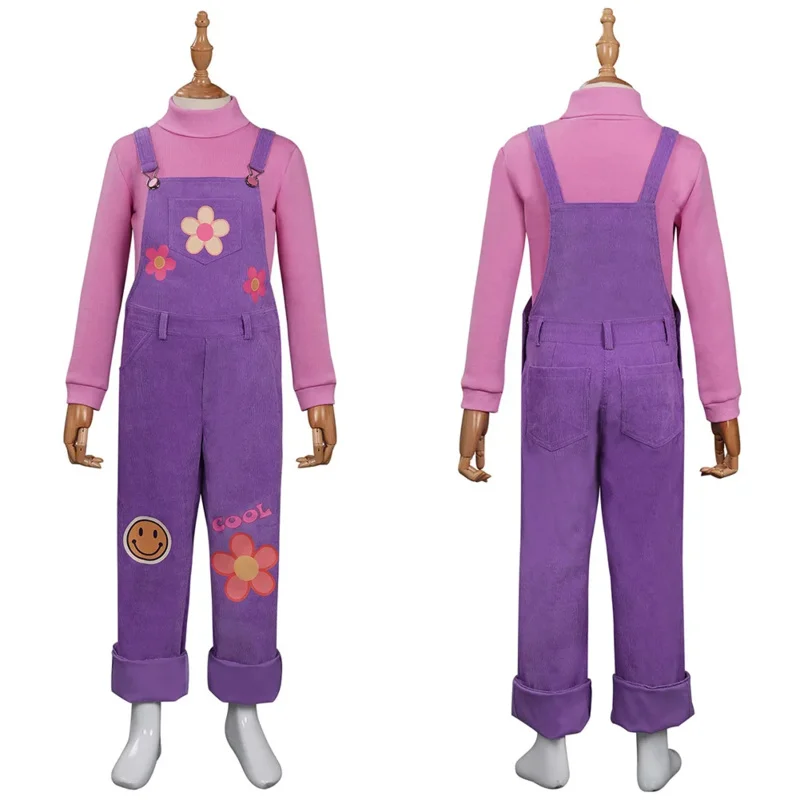 Baju karnaval ฮาโลวีนสำหรับเด็กเสื้อคอสเพลย์เด็กคอสเพลย์แอ็บบี้สีแดง