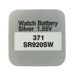 5PCS/LOT SR920SW 920 371 Sliver Oxide Watch Battery 1.55v