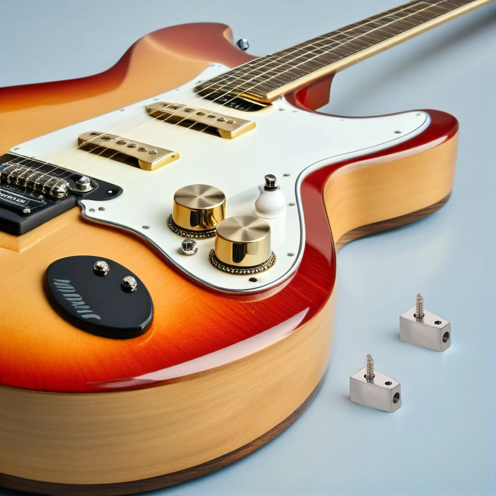 

3Pcs Headless Guitar Accessories Lock Nut for Electric Bass Precision Tuning Stable String Retainer Studio Stage Performance Use