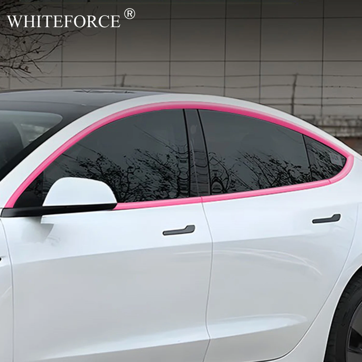 For Tesla Model Y 2017-2024 Car Window Strip Decoration Sticker Model 3 Window Trim PET Color Change Film Protective 10PCS Set